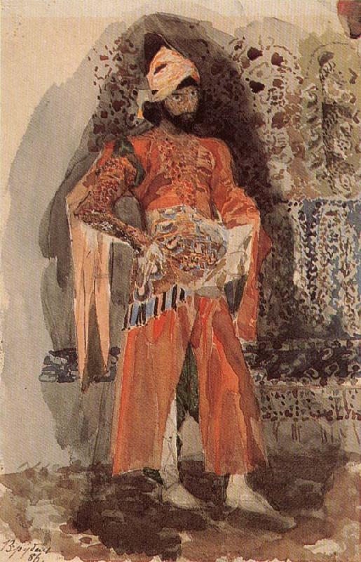 Mikhail Vrubel A Perslan Prince Sweden oil painting art